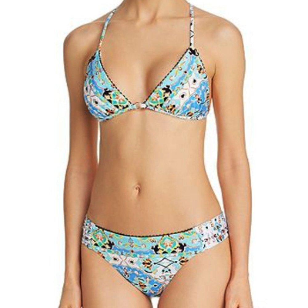 Nanette Lepore Tapestry Top & Bikini Bottom Set 8